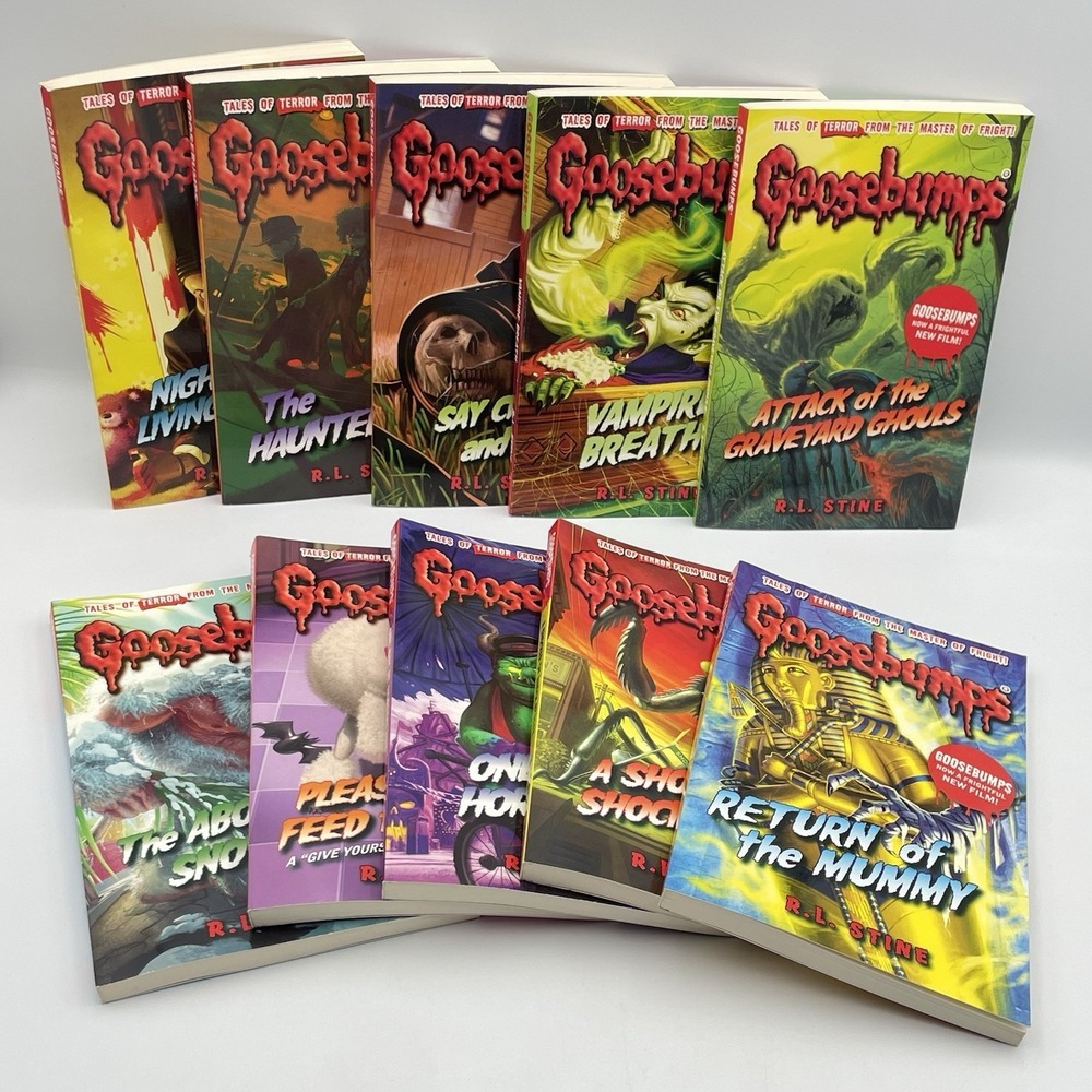 R.L. Stine Goosebumps Book Lot 10 Horrorland Scholastic Paperback‎ 2016